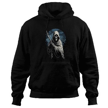 Discover Spooky Halloween Grim Reaper Hoodies
