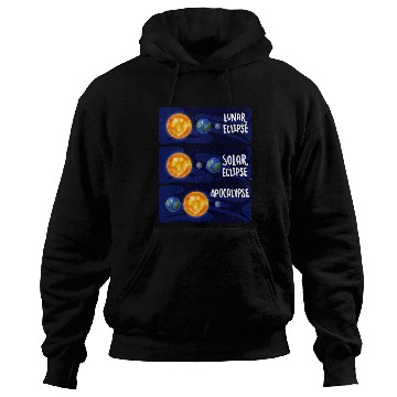 Discover Lunar Eclipse Solar Apocalypse Astrology Science Hoodies