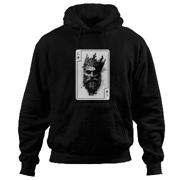 Discover King Gothic Poker Card Game Horror Creepy Hoodies