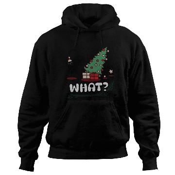 Discover Cat Lover Gift Cat Pushing Christmas Tree Hoodies
