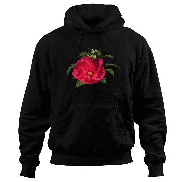 Discover Dark Pink Hibiscus Hoodies