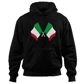 Discover Flags of Italy crossed Hoodies