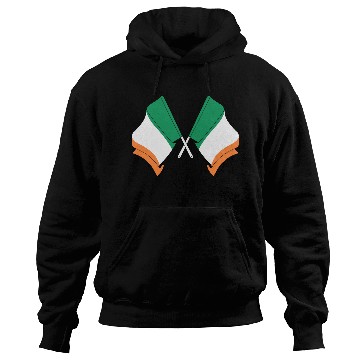 Discover Flags of Ireland crossed Hoodies