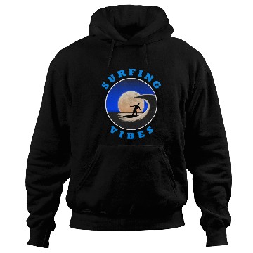 Discover Surfing Vibes - Moon - Surfer Hoodies