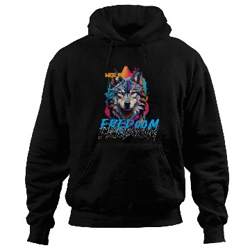Discover Incredible wolf face street Hoodies