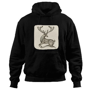 Discover Art Deco inspired reindeer Hoodies