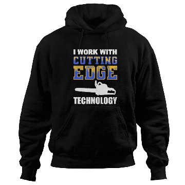 Discover Forest Arboriculturist Lumberjack Chainsaw Logo Hoodies