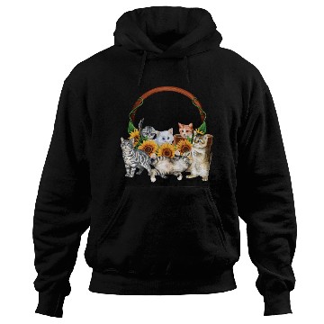 Discover Kittens Sunflowers Gift For Cat LOver Hoodies