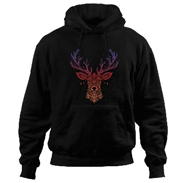 Discover Reindeer with snowflakes Hoodies