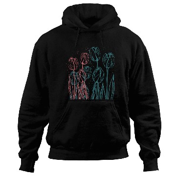 Discover Colorful Tulips Garden Hoodies