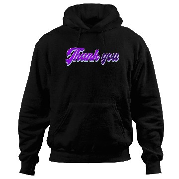 Discover Typography Thank you Hoodies
