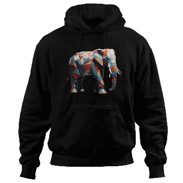Discover Elephant geomatric design Hoodies