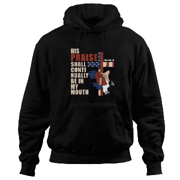 Discover US Flag Eagle Christian Cross Patriotic Bible Vers Hoodies