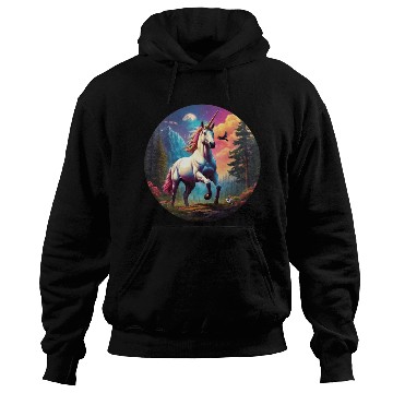 Discover Majestic Rainbow Unicorn Hoodies