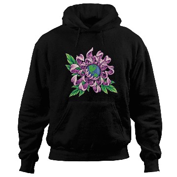 Discover Earth In Flower Hoodies