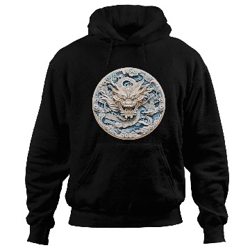 Discover Folklore Dragon Mandala Art Hoodies