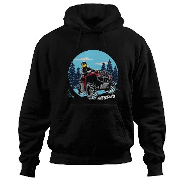 Discover ATV/Quad "Winter Riding" style logo. By "Hey Day" Hoodies