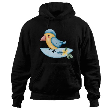 Discover Surfing Bird Watercolor Hoodies