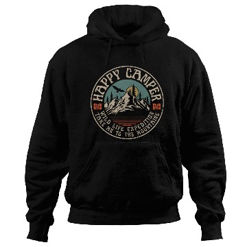 Discover HAPPY CAMPER VINTAGE MOUNTAINS Hoodies