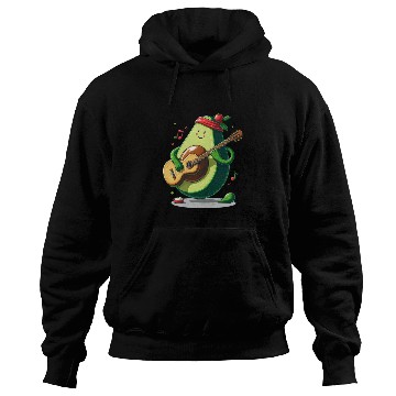 Discover Avocado playing guitar Hoodies
