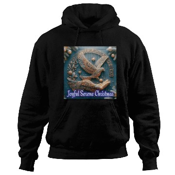 Discover Joyful Serene Christmas. Hoodies