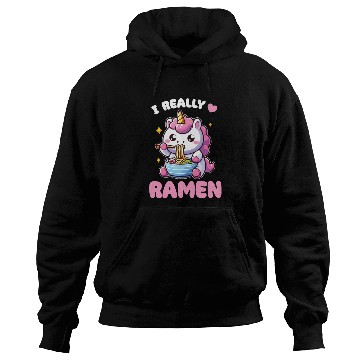 Discover Cute Unicorn Eats Ramen Noodles Unicorns Ramen Hoodies