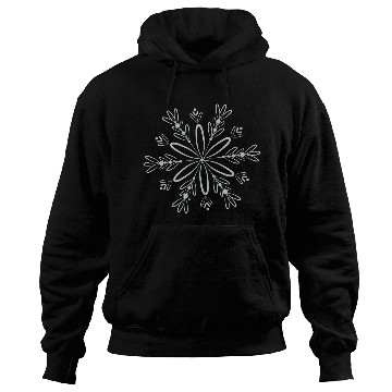 Discover filigree snow crystal blossom in winter Hoodies