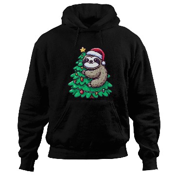 Discover Christmas Sloth - Relaxing on the Christmas Tree Hoodies