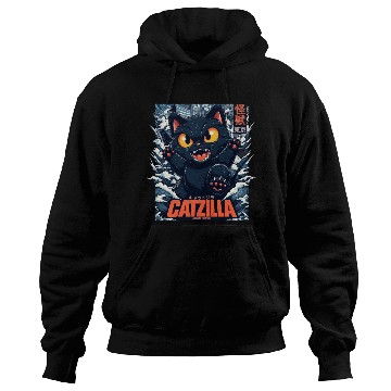 Discover Kaiju Catzilla in Japan Tokyo Hoodies