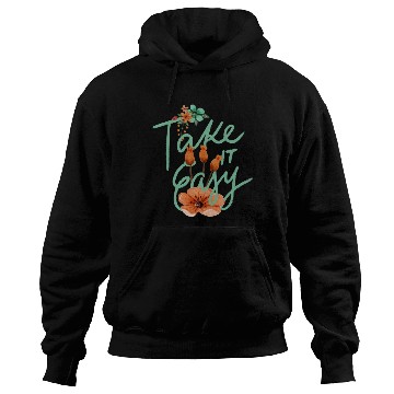 Discover Green Brown Typography Quotes Cute take it easy Hoodies