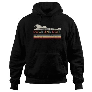 Discover Rock And Roll Vintage Guitar Hoodies