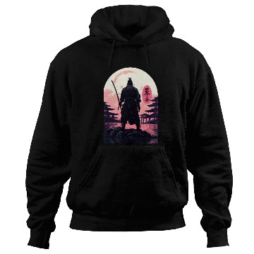 Discover Bushido Code Anime Samurai Japanese Landscape Kanj Hoodies