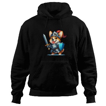 Discover Corgi in knight armor Hoodies