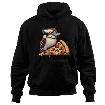 Discover Kookaburra is enjoying a delicious pizza Hoodies