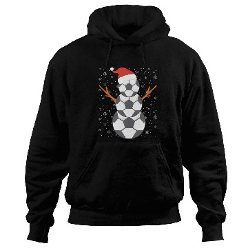 Discover Soccer Snowman Christmas Time Winter Season Hoodies
