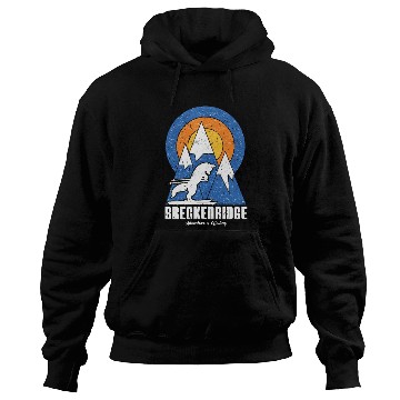 Discover Retro Breckenridge Ski White Fox Hoodies