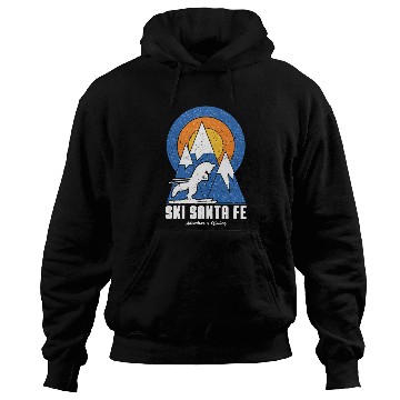 Discover Retro Ski Santa Fe White Fox Hoodies