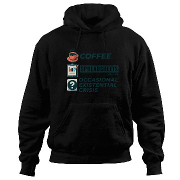 Discover Accountant Bookkeeping Coffee Spreadsheets Funny Hoodies