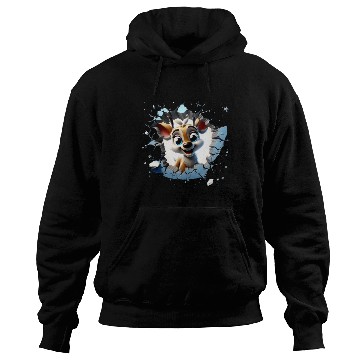 Discover 3D Peeking Santas Reindeer Hoodies