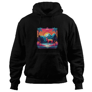 Discover Palm Pixels Paradise Hoodies
