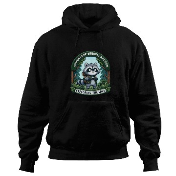 Discover Adventure Seeking Raccoon: Exploring the Wild Hoodies
