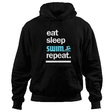 Discover Eat Sleep Swim Repeat Hoodies
