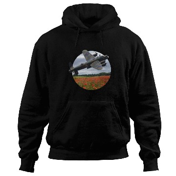Discover Avro Lancaster Bomber Over A Poppy Hoodies
