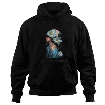 Discover Nocturnal Blossom Amidst Shadows Hoodies
