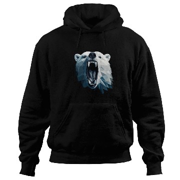 Discover Geometric Style Polar Bear Hoodies