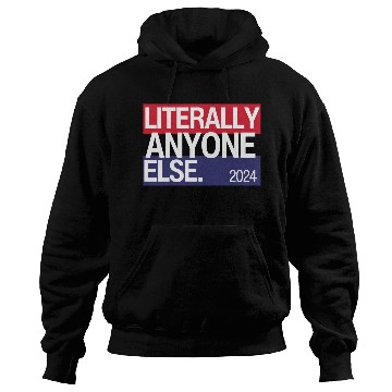 Discover Literally Anyone Else Funny 2024 Election Hoodies