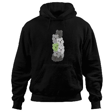 Discover Agender Flag Pride Lgbtq Cute Quokka Stack Hoodies