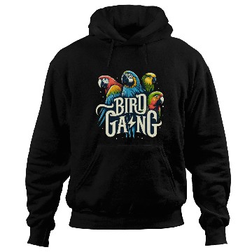 Discover Bird Gang Parrot Funny Birder Flock Owner Macaw Hoodies