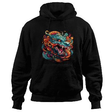 Discover Modern Oriental Dragon Majesty Hoodies