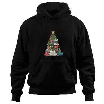Discover Bookworm Christmas Tree books Hoodies